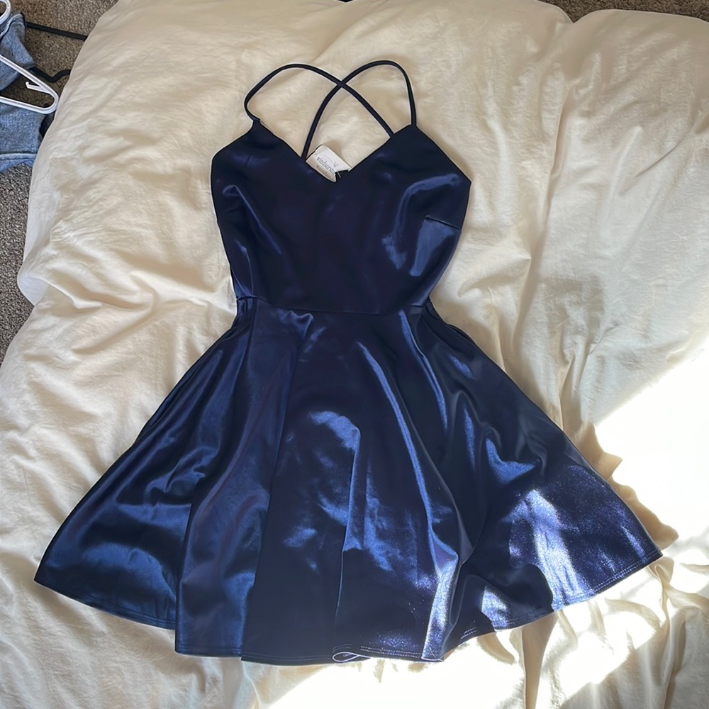 Satin mini dress